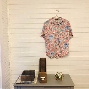 Vintage Ashleigh Morgan Floral Button-Up